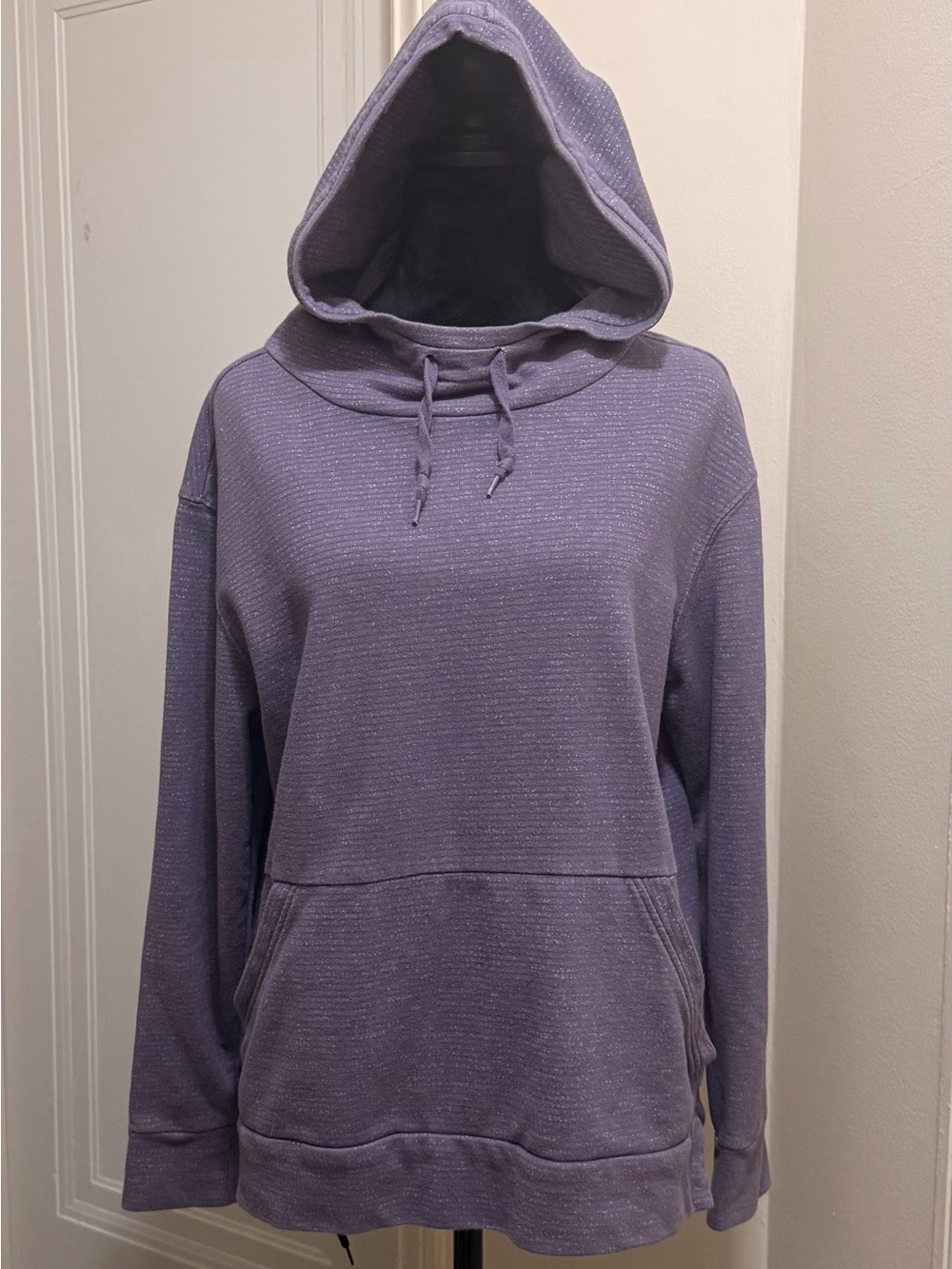 Champion Women's French Terry Striped Lavender Hoodie - Size L - NWOT - Picture 4 of 12